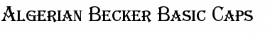 Download Algerian Becker Basic Caps Font Download Algerian Becker Basic Caps Font