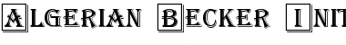 Download Algerian Becker Initals Font Download Algerian Becker Initals Font
