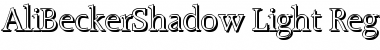 Download AliBeckerShadow-Light Font Download AliBeckerShadow-Light Font