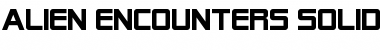Download Alien Encounters Solid Font