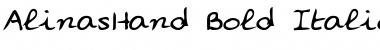Download AlinasHand Font Download AlinasHand Font