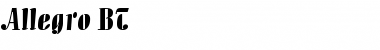 Download Allegro BT Font Download Allegro BT Font