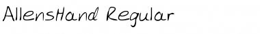 Download AllensHand Font