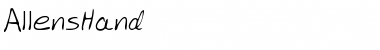 Download AllensHand Font