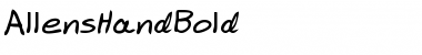 Download AllensHand Font