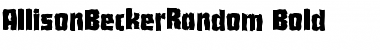 Download AllisonBeckerRandom Font