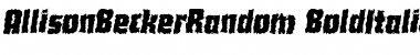 Download AllisonBeckerRandom Font