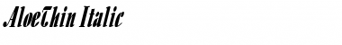 Download AloeThin Font