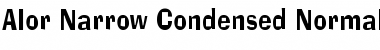 Download Alor Narrow Condensed Font