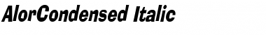 Download AlorCondensed Font