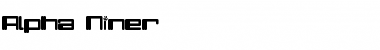 Download Alpha  Niner Font