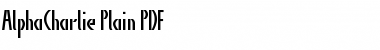Download AlphaCharlie Plain Font Download AlphaCharlie Plain Font