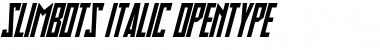 Download Slimbots Italic Font