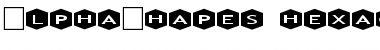 Download AlphaShapes hexagons 3 Font