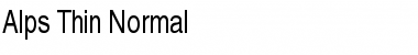 Download Alps Thin Font