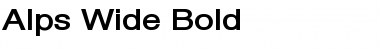 Download Alps Wide Font Download Alps Wide Font