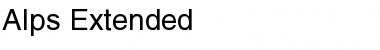 Download Alps-Extended Font Download Alps-Extended Font