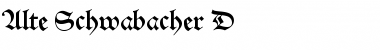 Download Alte Schwabacher D Regular Font