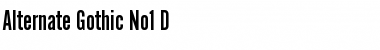 Download Alternate Gothic No1 D Font