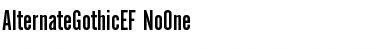 Download AlternateGothicEF NoOne Font