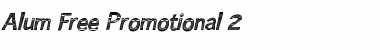 Download Alum Free Promotional 2 Font Download Alum Free Promotional 2 Font