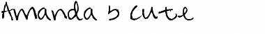 Download Amanda's Cute Font Download Amanda's Cute Font