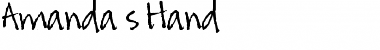 Download Amanda's Hand Font Download Amanda's Hand Font