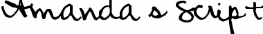 Download Amanda's Script Smooth Font Download Amanda's Script Smooth Font