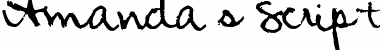 Download Amanda's Script Font Download Amanda's Script Font