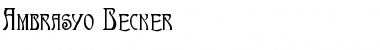 Download Ambrasyo Becker Font