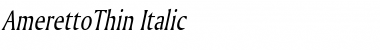 Download AmerettoThin Font