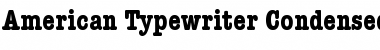 Download American Typewriter Condensed Bold Font