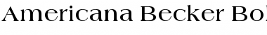 Download Americana Becker Font
