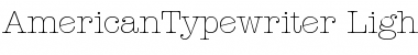 Download AmericanTypewriter Font