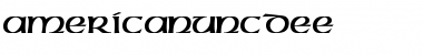 Download AmericanUncDEE Font