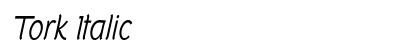 Tork Italic Preview