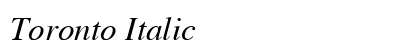 Toronto Italic Preview