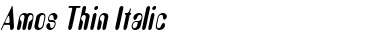 Download Amos Thin Font