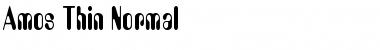 Download Amos Thin Font
