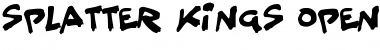 Download Splatter Kings Regular Font