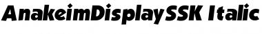 Download AnakeimDisplaySSK Font