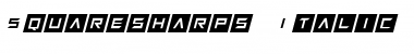 Download Squaresharps Italic Font