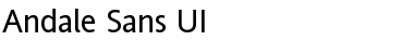 Download Andale Sans UI Regular Font