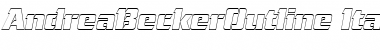 Download AndreaBeckerOutline Font