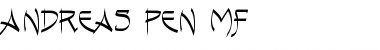 Download Andreas Pen MF Font