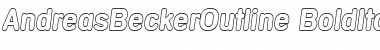 Download AndreasBeckerOutline Font