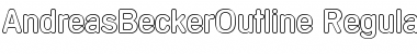 Download AndreasBeckerOutline Font