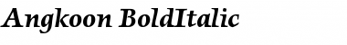 Download Angkoon-BoldItalic Font
