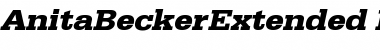 Download AnitaBeckerExtended Font