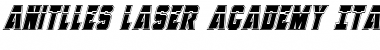Download Anitlles Laser Academy Italic Font
